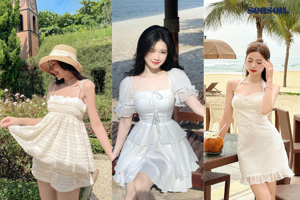 váy đi biển ngắn