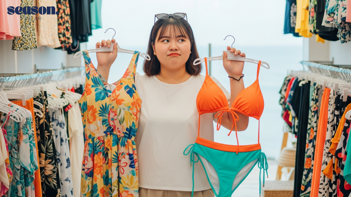 váy đi biển cho người béo lùn