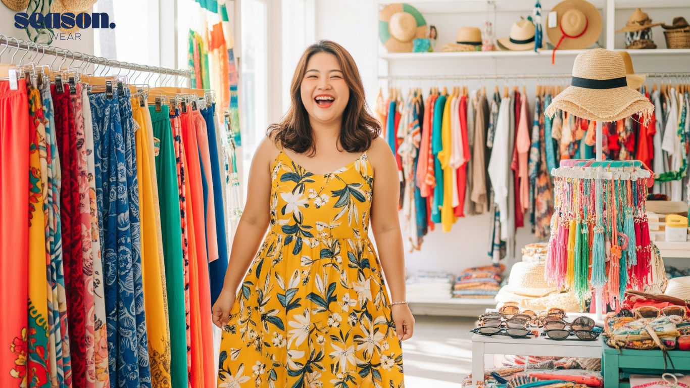 váy đi biển cho người béo lùn(2)