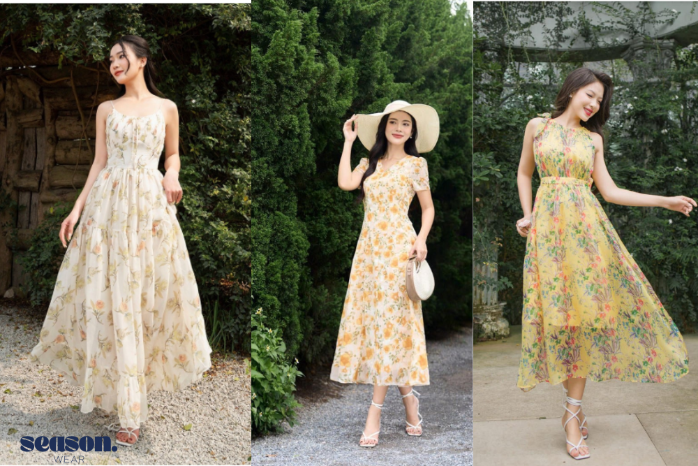 các kiểu váy đi biển mùa hè c