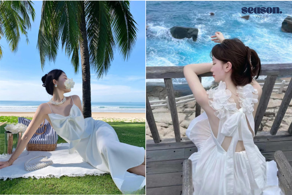 các kiểu váy đi biển mùa hè  d