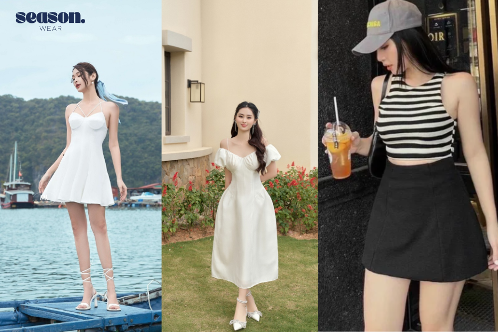 váy đi biển cho người thấp(a)