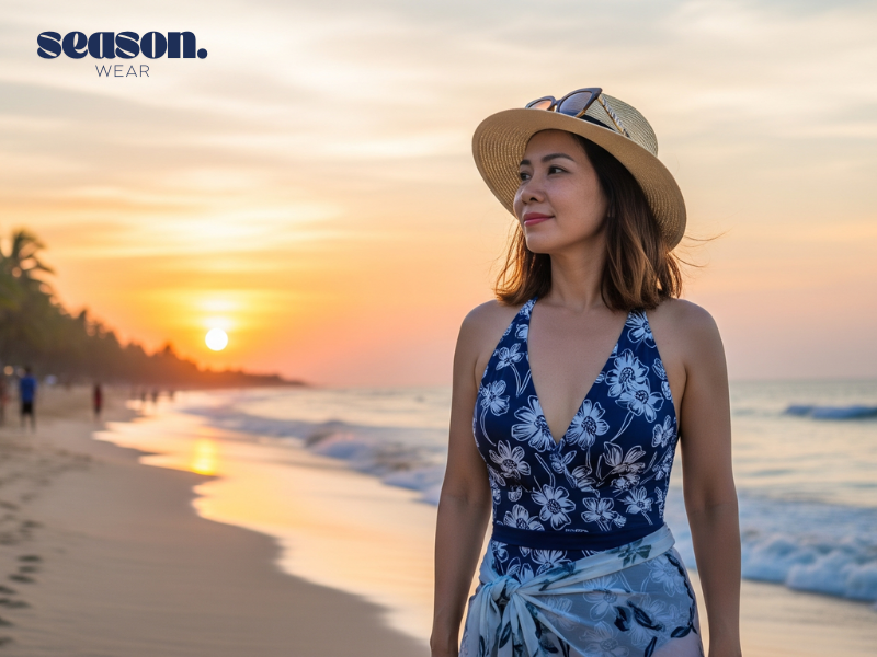 thời trang đi biển tuổi 40